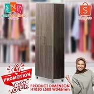 2.5 Feet Swing Door Storage Multi Cabinet / Almari baju / Multi Purpose Cabinet / Almari Baju Kayu /