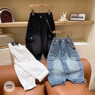 QJ404 - Big jeans for kids with ribbed pockets MEADIR - 6E07