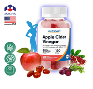 นูทรีคอสท์ แอปเปิ้ลไซเดอร์ เวนิกา 500 mg x 120 กัมมี่ Nutricost Apple Cider Vinegar Gummy ACV บีทรูท /กินกับ ซีแอลเอ การ์ซีเนีย ส้มแขก กรีนที แอล-คาร์นิทีน สารสกัดถั่วขาว โปรไบโอติก โครเมี่ยม