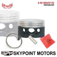 R8 PISTON KIT WAVE125 0.50 D&B FOR MOTORCYCLE (9856-423)