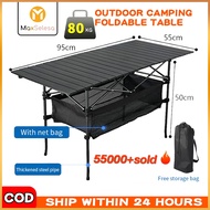 【MaxSelesa】Foldable Camping Table Portable Folding Meja Outdoor garden Picnic Table Egg Roll Table A