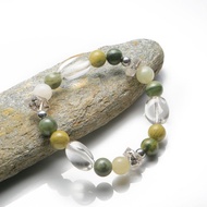 012628七輪調和手串/閃靈鑽天河石/天然/手鏈/水晶/能量石/原生態