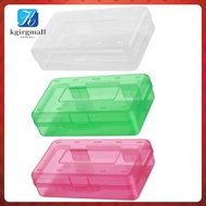 Pen Cases Clear Container Plastic Containers Transparent Pencil Child Pupils Stationery Boxes Storage 3 Pcs  kgirgmall