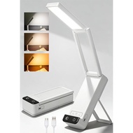 EZVALO Rechargeable Desk Lamp,6000mAh Battery Wireless Light,Cordless Table Lamp for Book Reading,Fo