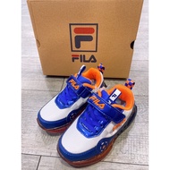 FILA-7-J453W-136 Children Middle Big Electric Light Jogging Shoes Sports Conte Cup Functional Correc