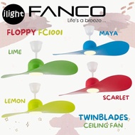 FANCO FLOPPY FC1001 (TWINBLADES CEILING FAN) 42 INCH W/ 3C LED LIGHT