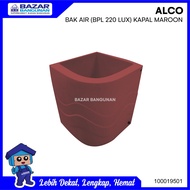 [FREE ONGKIR]: BAK AIR MANDI SUDUT ALCO LUXURY FIBER GLASS 220 LITER 220 LTR MAROON