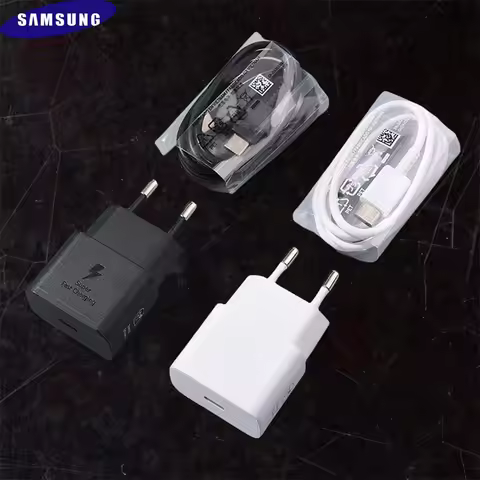 Samsung T2510 Charger 25W EU Super Fast Charging Power Adapter For Galaxy Z Flip 4 5 6 S25 S24 S23 S