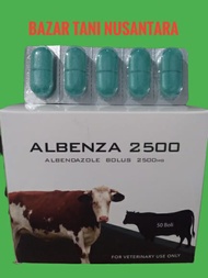 1x OBAT CACING TERNAK ALBENDAZOLE 2500mg obat cacing sapi obat cacing ternak cacing hati . cacing ka