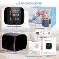 Portable Smart LCD Screen Wrist Blood Pressure Monitor Digital Automatic BP Tonometer Heart Rate Met