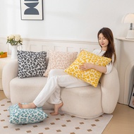 Double Sided Comfortable Cotton Plush Jacquard Pillow case, Living Room Sofa Plush Pillow case, 30x5