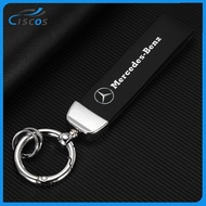 Ciscos Car Keychain Leather Key Holder Car Accessories For Mercedes Benz CLA W124 W204 AMG A180 GLB 