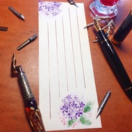 一筆花箋~墨水染畫-紫陽花-(一包20張入)