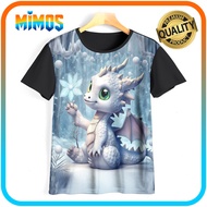 3D Kids Animal Dragon T-Shirt 3D Dragon Dragon Top N3D-22 For Ages 1-12 Years