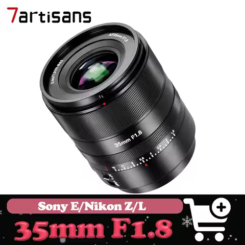 7Artisans AF 35mm F1.8 Full Frame Large Aperture Auto Focus Lens compatible with Sony E Nikon Z and 