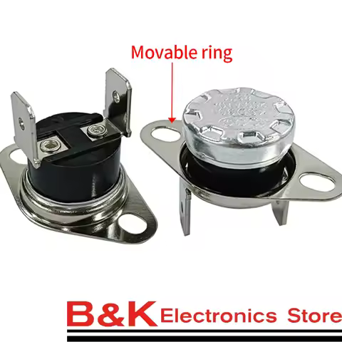 2PCS/5PCS/10PCS KSD301 10A 250V 40C-150C degree KSD301 Normally Closed Temperature Switch Thermostat