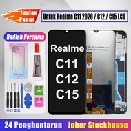 Techparts Original LCD Untuk Realme C11 2020 / C12 / C15 LCD