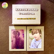 [READY] Yellow Board Carton Carton size 7 CM X 10 CM Thickness 2 MM Bot No. 30 for Packing Photocard
