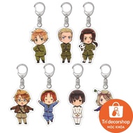 Charm Karikatür Anime Fan Hediye HD Karakter Hetalia APH Anime Cosplay Akrilk Anahlık Modeli Plaka T