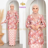 Marjan Baju Kurung Fariza Scallop 8D Premium Premium Soft Sating Matching MC200