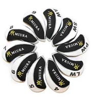 Miura Branded Golf Club Iron Headcover Frabic (4,5,6,7,8,9,Pw,Aw,Sw,Lw) For Iron Head Protection Cov