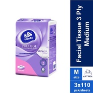Vinda Prestige 4D Deco Embossed Facial Tissue (3 x 110s)