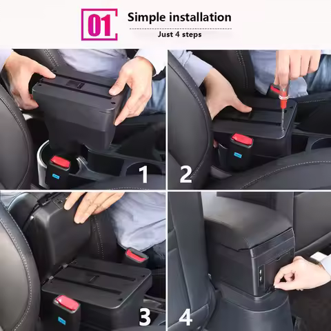 For KIA RIO Armrest Box For KIA STONIC KIA Rio lx Cerato Car Armrest Retrofit part Storage Box Car a