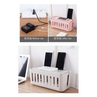 加大家用電線收納盒 桌面電源線插線板充電器集線盒 插座插排收納整理盒#sellfaster #0276