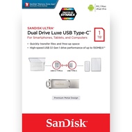SanDisk Ultra® Dual Drive Luxe USB Type-C 1TB (SDDDC4-1T00-G46)แฟลชไดรฟ์ ไดร์ฟOTG สำหรับโทรศัพท์ แทป