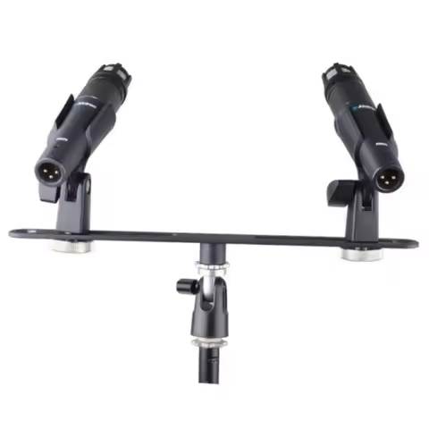 Alctron double microphone stand MAS020 stereo recording dual microphone stand