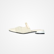 The Jolly (Tweed Edition) (Defect) - Labotte.bkk รองเท้าสลิปเปอร์ทรงแมรี่เจน รองเท้าเปิดส้น (8320-F2