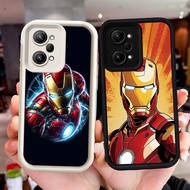 Hitam dan Putih silikon lembut Casing untuk Xiaomi POCO C71 F6 X7 Pro X5 F5 5G F7 Z-102 Iron Man