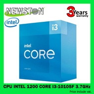 CPU (ซีพียู) INTEL 1200 CORE I3 10105F 3.7GHz Original  (3Y)