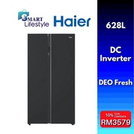 【FREE SHIPPING】HAIER 628L Side By Side Inverter Refrigerator  HRF-619SI