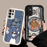 DF-105 Tom and Jerry Luxury Soft Casing for Samsung A55 A54 M15 S25 S24 S21 FE Ultra