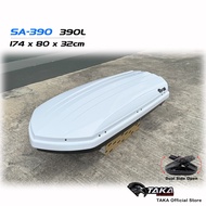 TAKA SA-390 Car Roof Box [Explorer Series] [L Size] [Glossy White] Cargo ROOFBOX