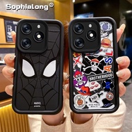 Soft Spider Man Casing Tecno Spark Go 2024 20 Pro 20C BG6 Pop 8 KJ5 Itel P55 A666L BG7n Infinix Hot 