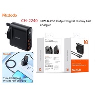 MCDODO CH-2240 33W 4Port Output Digital Display Fast Charger Adapter PD