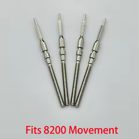 2PCS/4PCS 8215 8200 Stainless Steel Crown Movement Crown Stem Fits For 8215 8200 Automatic Mechanica