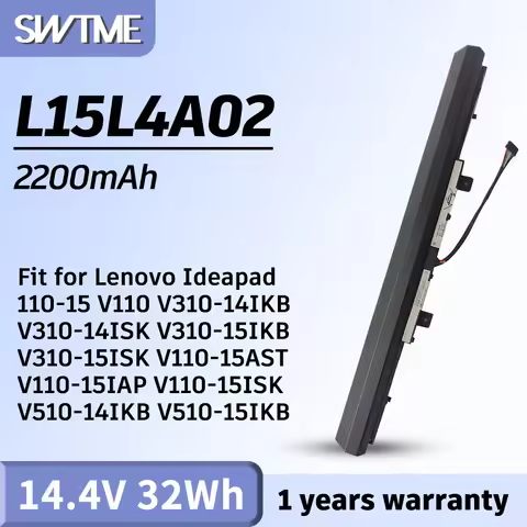 L15L4A02 L15S4E02 Laptop Battery for Lenovo IdeaPad V110 V110-15ISK V110-15IAP V310-14ISK V310-15ISK