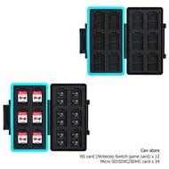 JJC Memory Card Case 36/24/6/4 Slots Water-resistant Organize Box for Storage SD MSD Micro SD Ninten