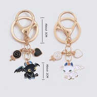 anime cute how to train your dragon mathcing keychain couple bestie best friend gift matching