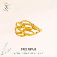[Kedai Emas Gemilang] 2002937 Gold Ring (12) (0.75G) [375 Gold]