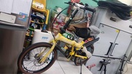 (需預訂)全新Gilank 20吋摺疊單車， Shimano 6速，快拆座通，頭尾碟煞，紮實好踩，精工裝嵌，附有氣泵，單車鎖，全新車免維修，可預約到實體店試車，售價650[深水埗交收]，有意可以wts