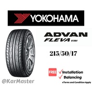 215/50/17 Yokohama Advan Fleva V701 (with installation)