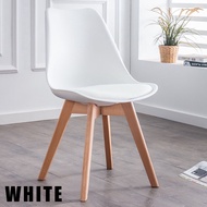Luxury Eames Chair with PU Leather Cushion Seat Solid Wood Leg / Dining chair/ Cafe Chair / Office C