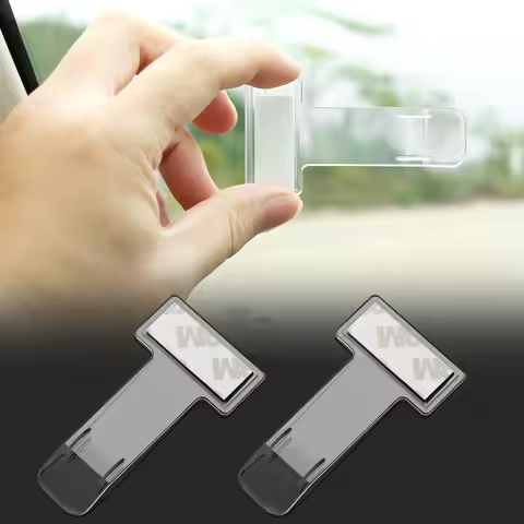 2pcs Car Parking Ticket Holder Clip Sticker for Citroen C4 C5 C3 Picasso Xsara Berlingo Saxo C2 C1 C