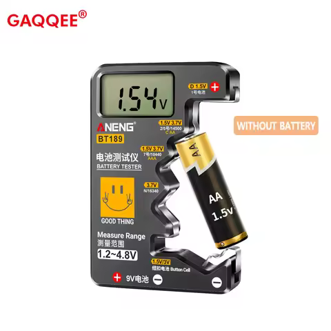 Ultra-small Battery Tester 9V AA AAA Button Cell Universal Household LCD Digital Display Battery Tes
