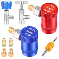 Refrigerant R1234yf Quick Couplers High/Low Side R1234yf Adapter with 1/4inch to 1/2inch Adapter for