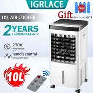 IGRLACE 10L Air Cooler Fan Humidifier Air Conditioner Cooling System Touch Screen Portable Air Conditioner